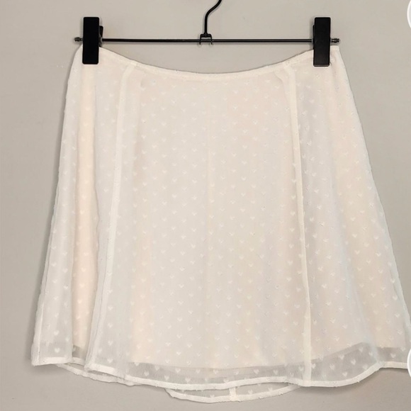 Sunday Best High Waist Elegant White Mini Skirt size 2 - Picture 1 of 5